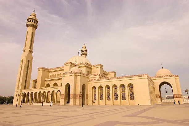 The largest mosque in Bahrain, AI Fateh Grand Mosque