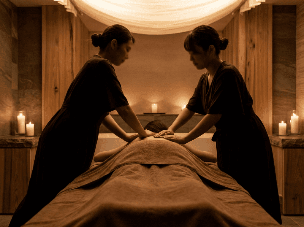 Massage therapists Lotus Massage Bahrain Juffair treatment room