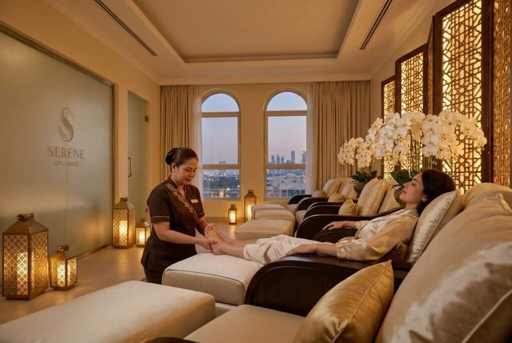 Foot massage reflexology treatment Lotus Massage Bahrain Juffair