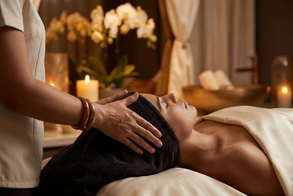 Scalp and shoulder pressure point massage Bahrain